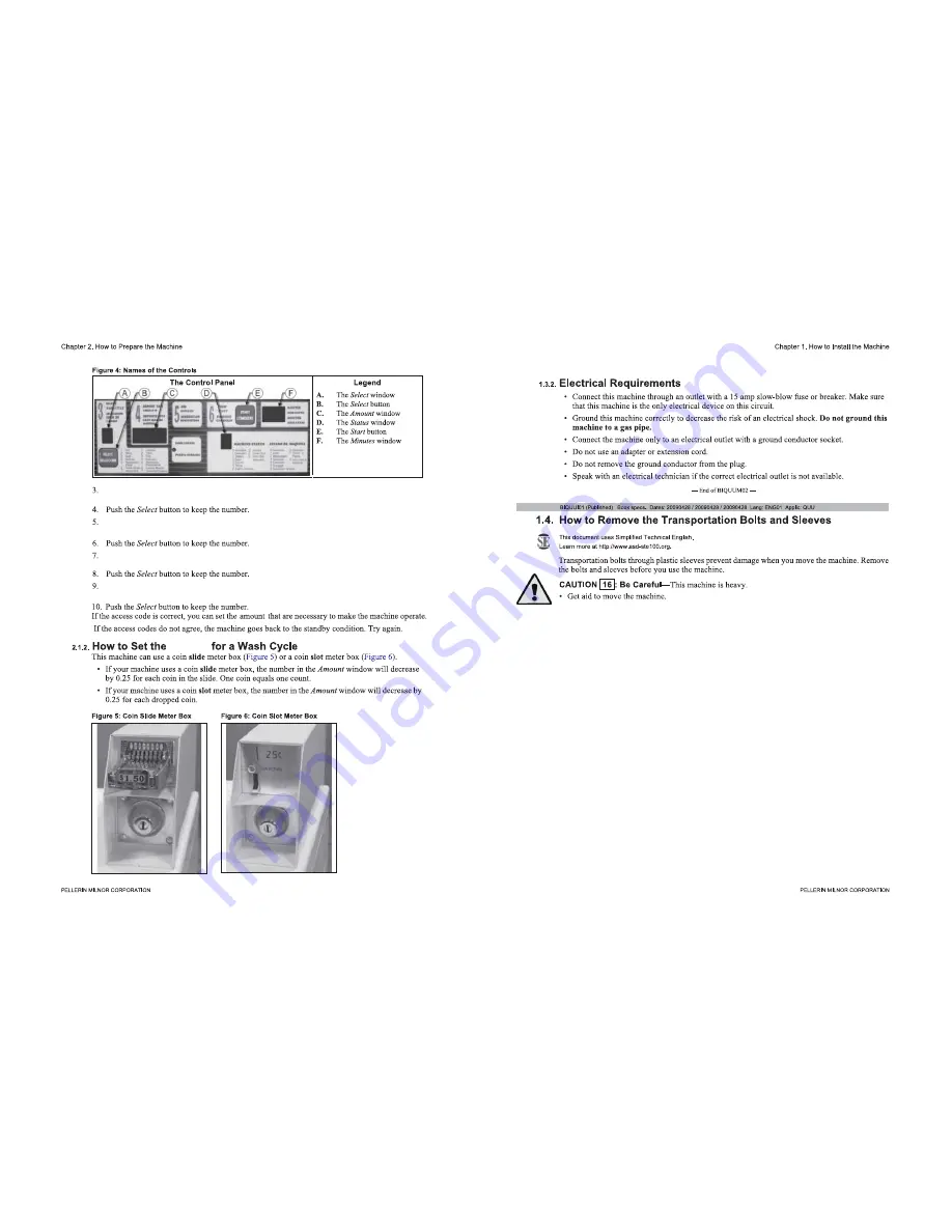 Milnor Visionex MCS10HXCR Manual Download Page 17