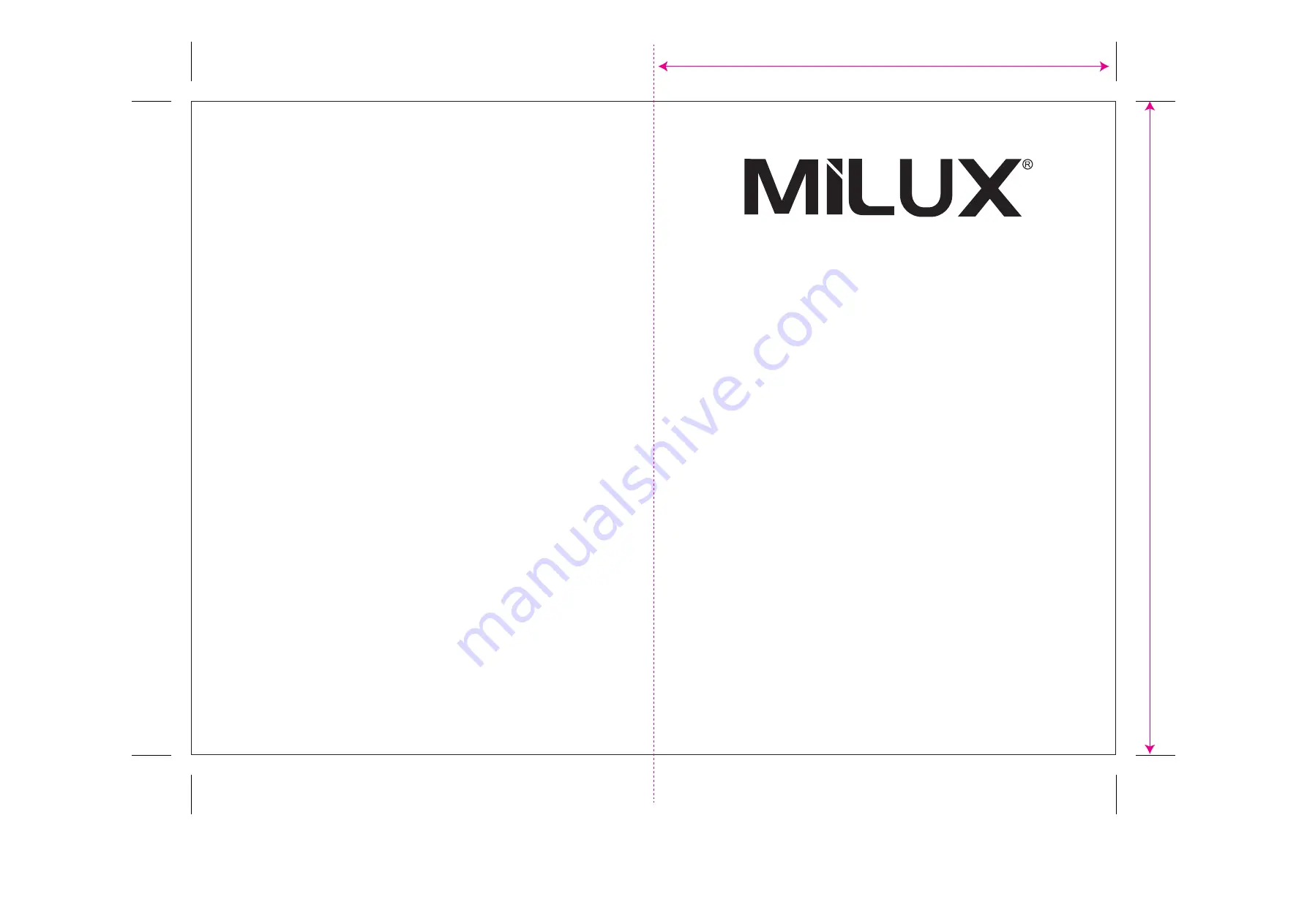 MILUX MSG-6160 Instruction Manual Download Page 1