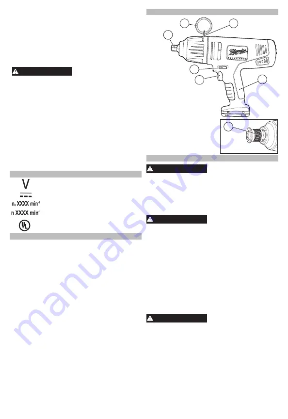 Milwaukee 0779-20 Operator'S Manual Download Page 8