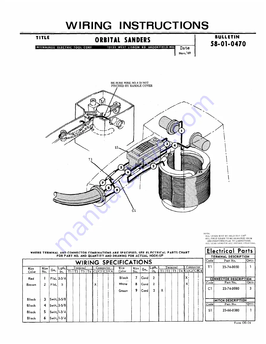 Milwaukee 58-01-0470 Скачать руководство пользователя страница 1