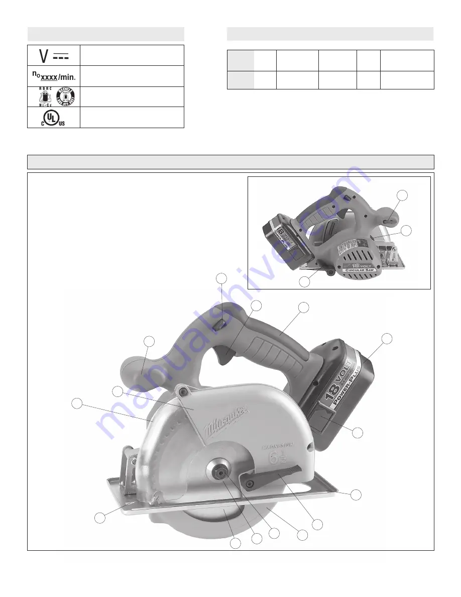 Milwaukee 6320-20 Скачать руководство пользователя страница 14