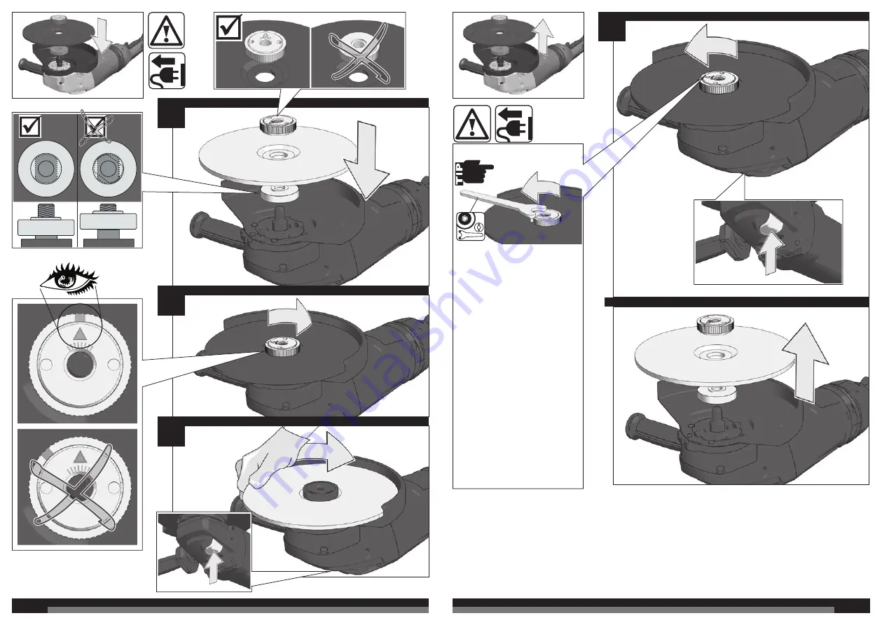 Milwaukee HEAVY DUTY AGVM 24-230 GEX Instructions For Use Manual Download Page 6