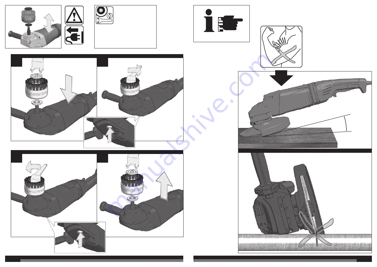 Milwaukee HEAVY DUTY AGVM 24-230 GEX Instructions For Use Manual Download Page 9