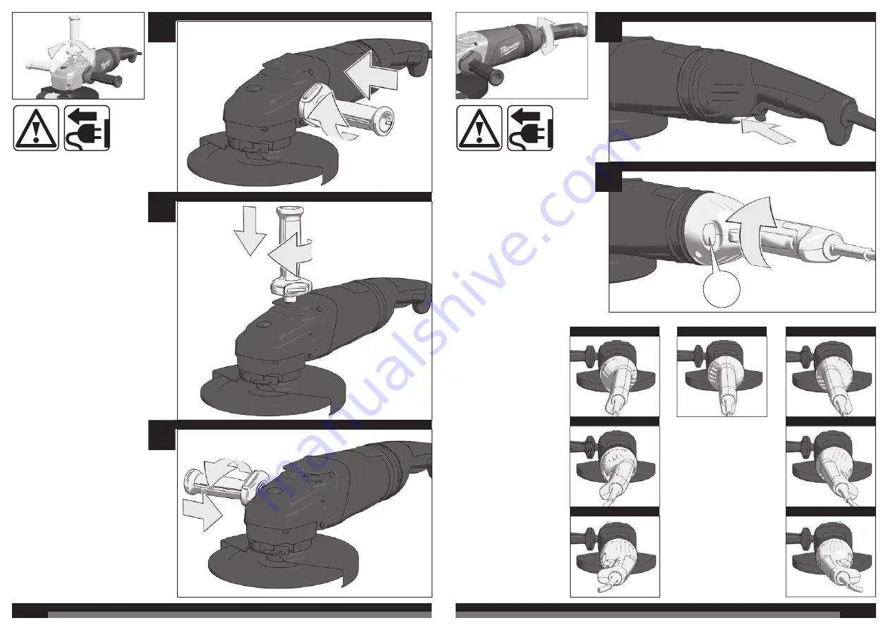 Milwaukee HEAVY DUTY AGVM 24-230 GEX Instructions For Use Manual Download Page 36