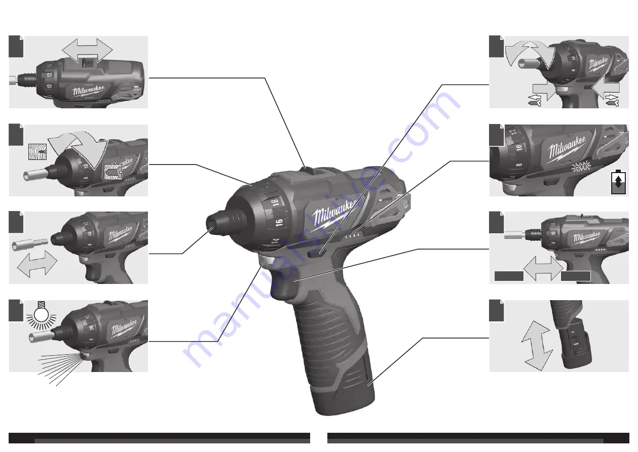 Milwaukee M 12 BD Original Instructions Manual Download Page 3