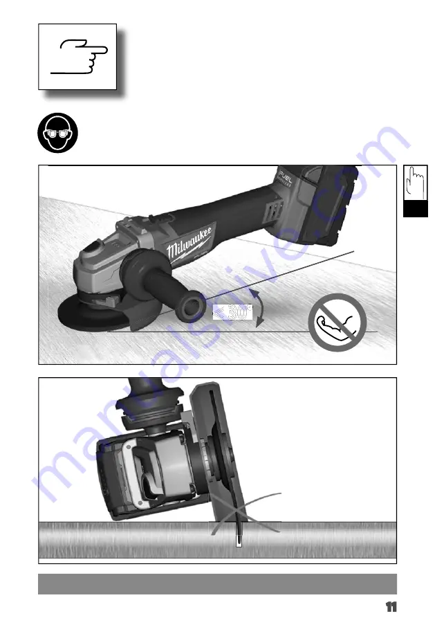 Milwaukee M18 CAG115X Original Instructions Manual Download Page 13