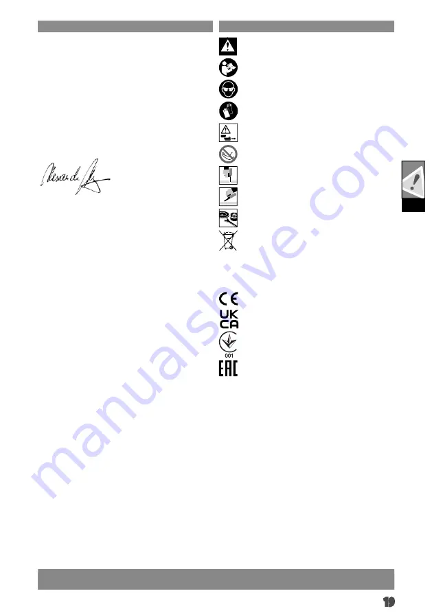 Milwaukee M18 CAG115X Original Instructions Manual Download Page 21