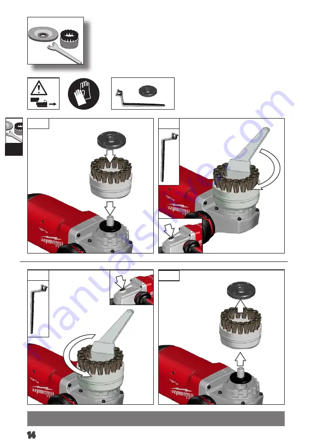 Milwaukee M18 FLAG230XPDB Original Instructions Manual Download Page 16