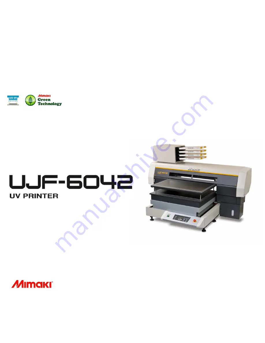 MIMAKI UJF-6042 MkII Product Manual Download Page 1