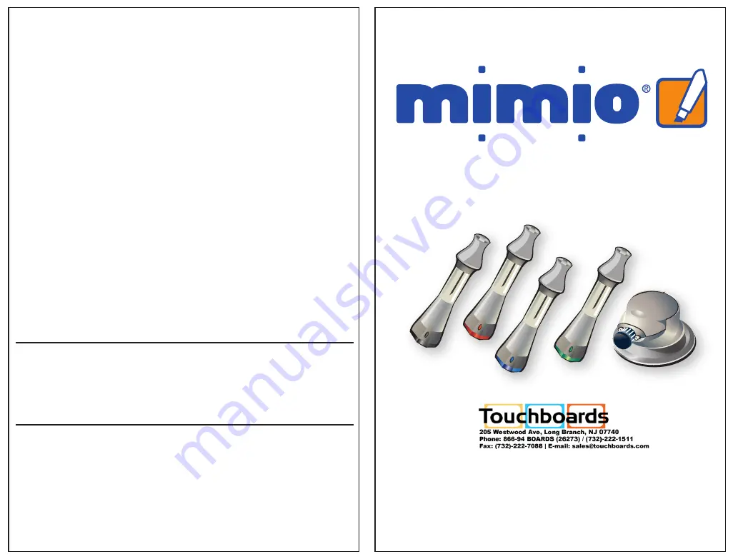 Mimio DMA-02 Setup Manual Download Page 1