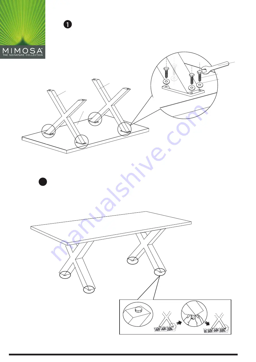 Mimosa 0177365 Assembly Instructions Download Page 3