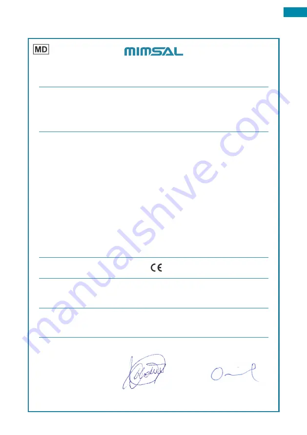 MIMSAL M183500 User Manual Download Page 26