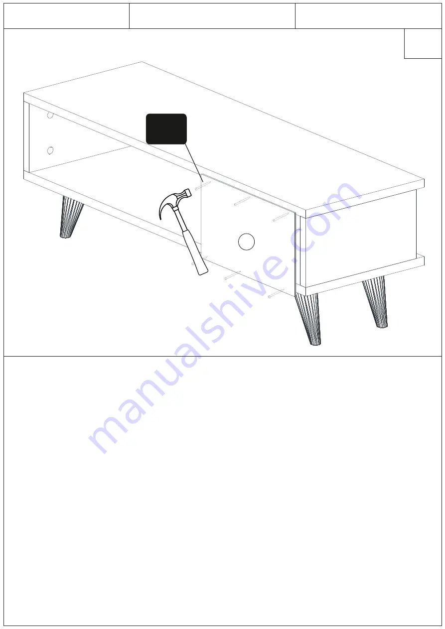 Minar MAYA TV STAND HBV000005RL2Q Assembly Manual Download Page 4