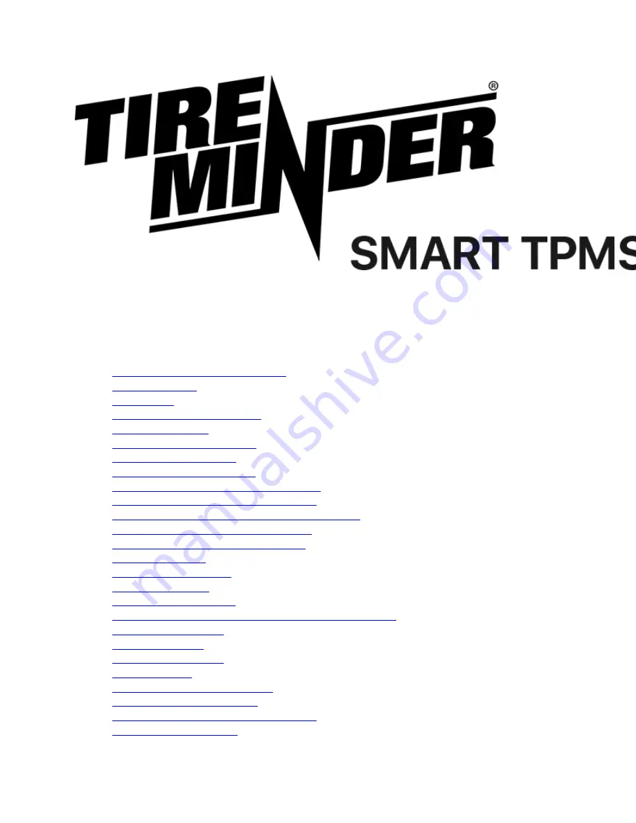 Minder Research TireMinder Скачать руководство пользователя страница 1