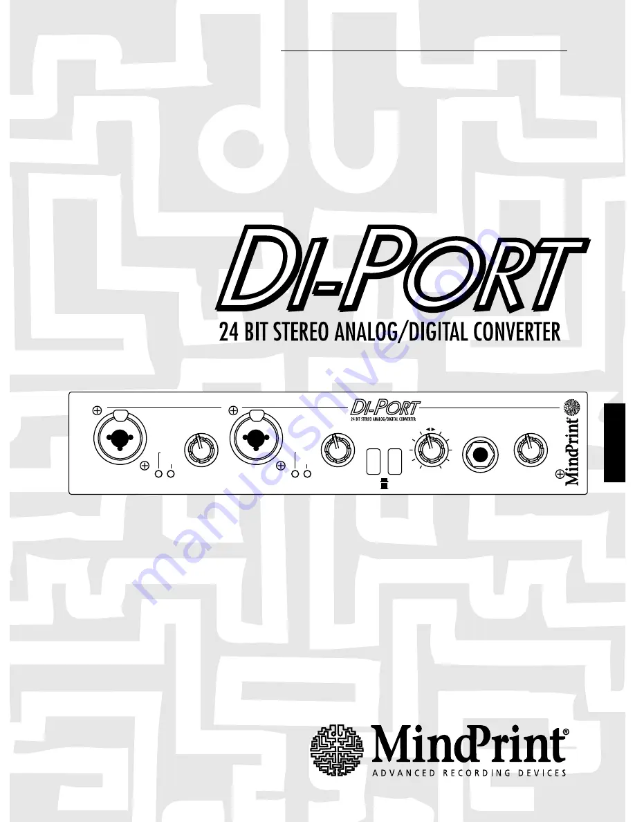 MINDPRINT DI-PORT Manual Download Page 1