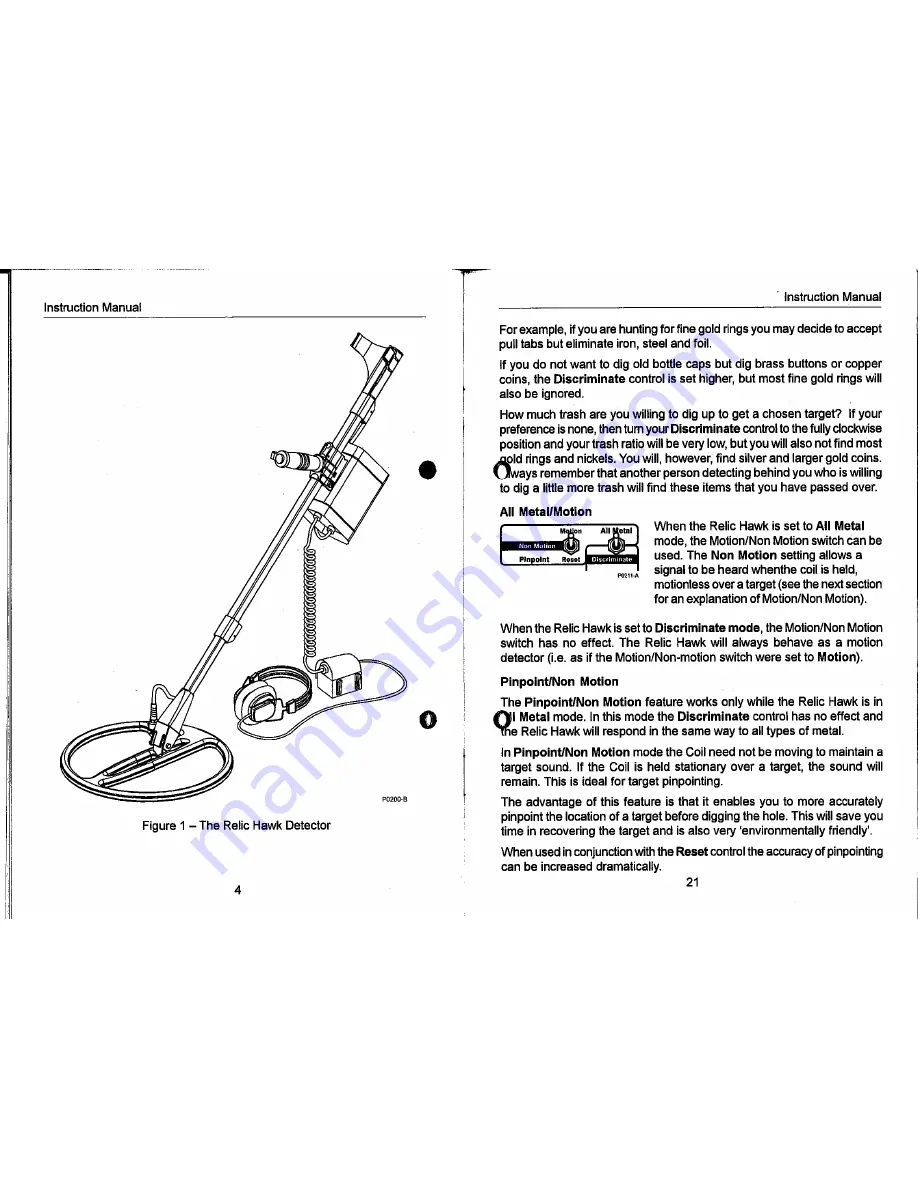 Minelab Relic Hawk Instruction Manual Download Page 18