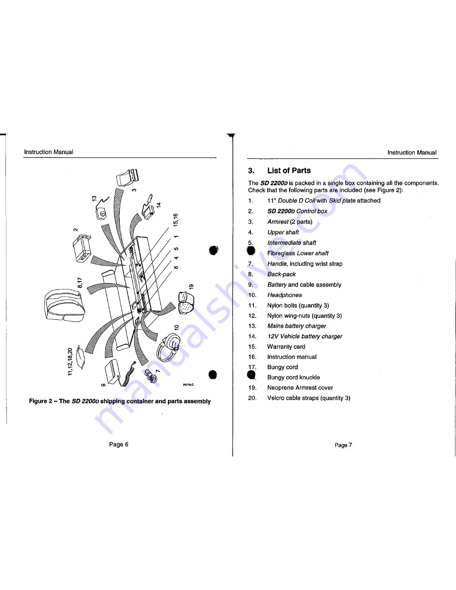 Minelab SD 2200D Instruction Manual Download Page 5