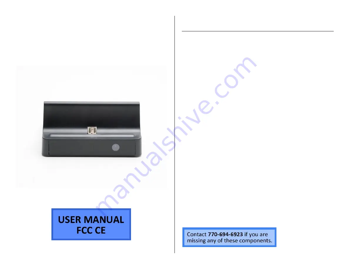 Mini Gadgets HCAndroidDock User Manual Download Page 1