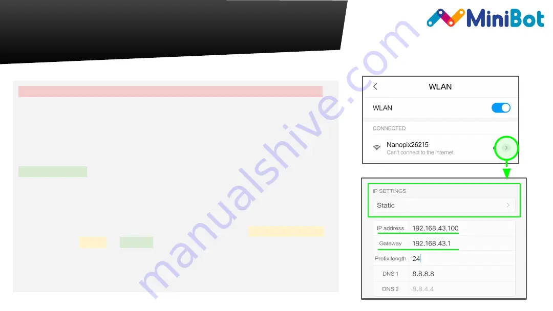 MiniBot Nanopix Step By Step Manual Manual Download Page 7