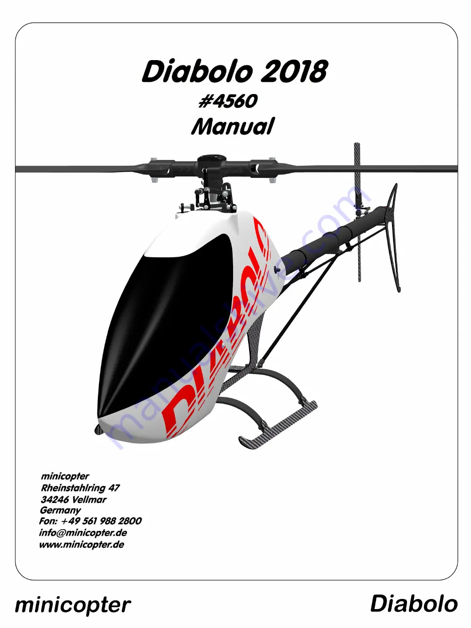 minicopter Diabolo 2018 Manual Download Page 1