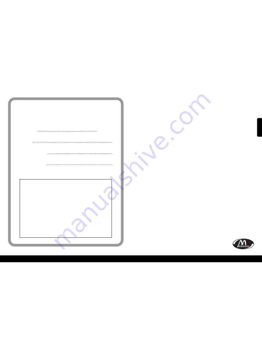 Minivator Simplicity 950 Series User Manual Download Page 19