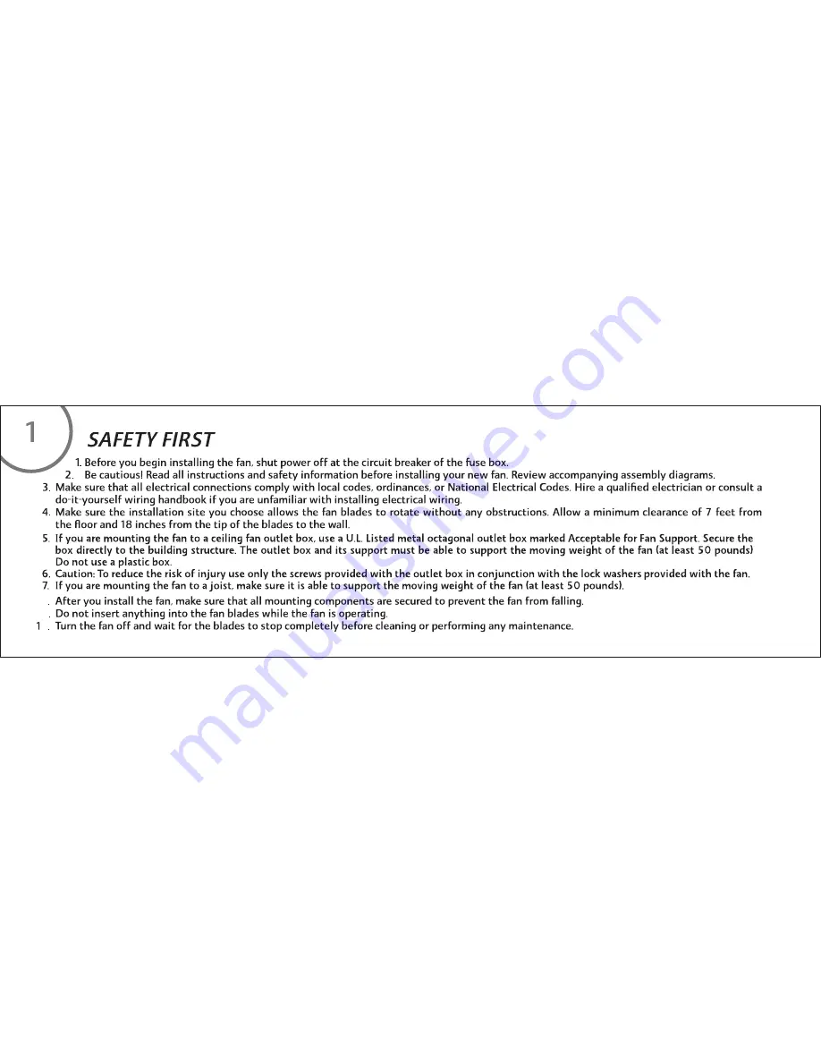 Minka-Aire Alva F852L Instruction Manual Warranty Certificate Download Page 6