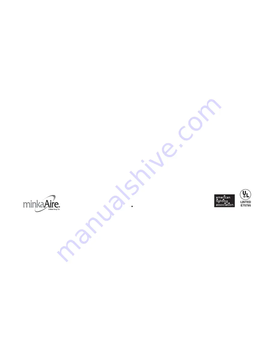 Minka-Aire TRADITIONAL CONCEPT Instruction Manual Warranty Certificate Download Page 5