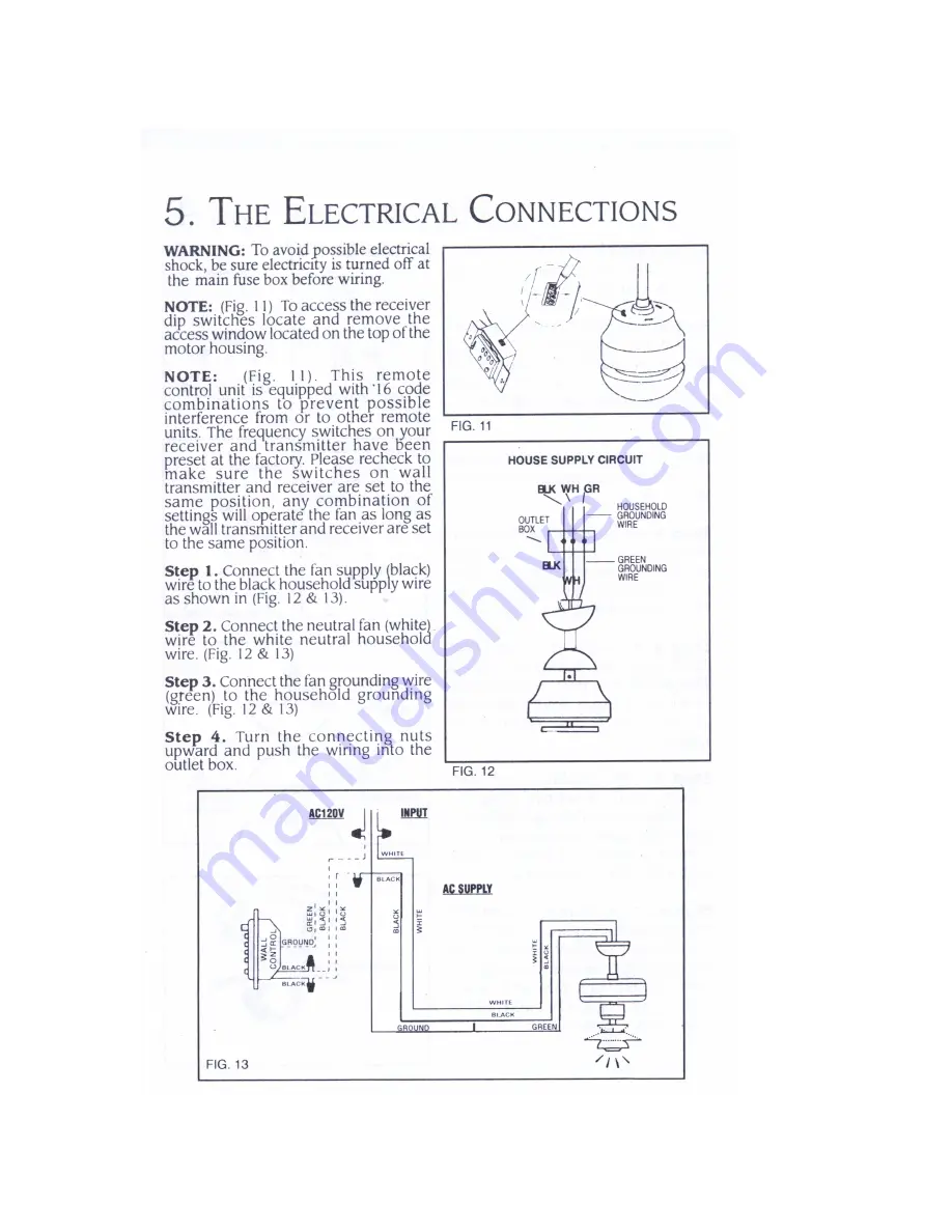 Minka-Aire Viper F807 Instruction Manual Download Page 8