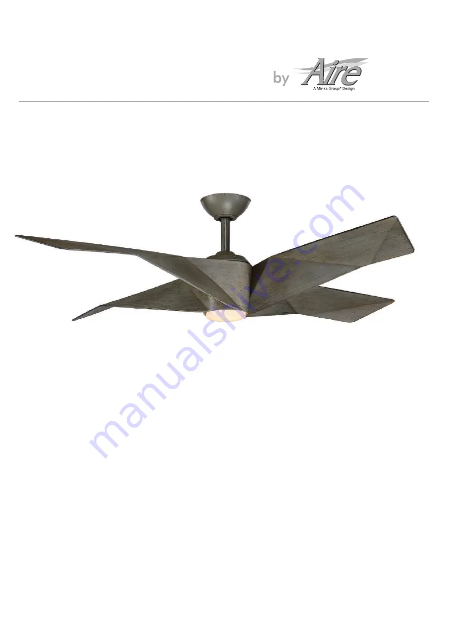 Minka Group Aire 04638 Instruction Manual Warranty Certificate Download Page 1