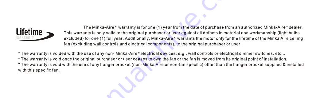 Minka Group minkaAire ORB F623L Instruction Manual Download Page 3