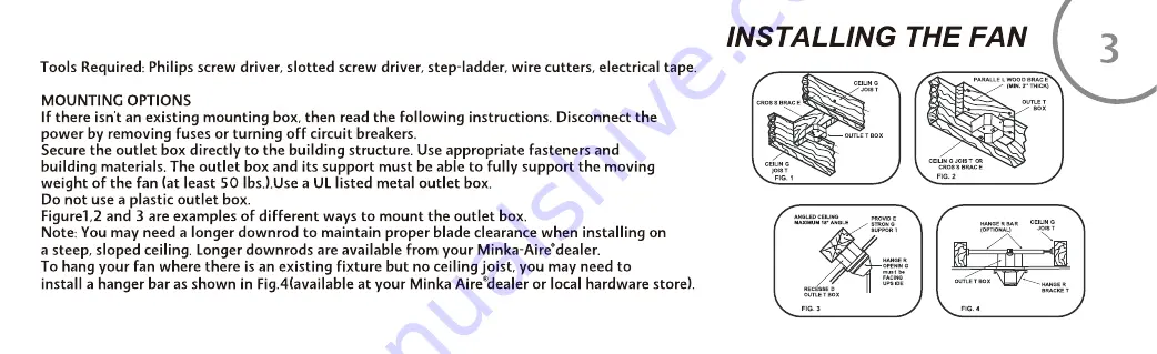 Minka Group minkaAire ORB F623L Instruction Manual Download Page 9