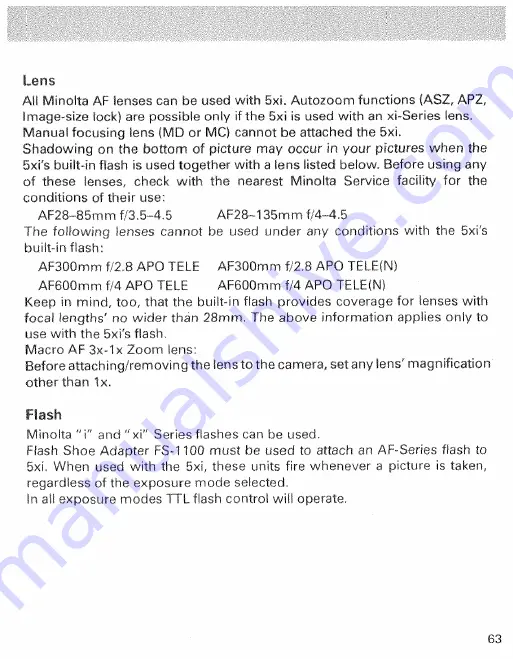 Minolta 5XI 2 Manual Download Page 25