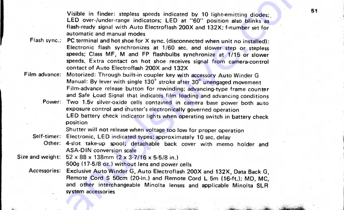 Minolta AL-F Owner'S Manual Download Page 53