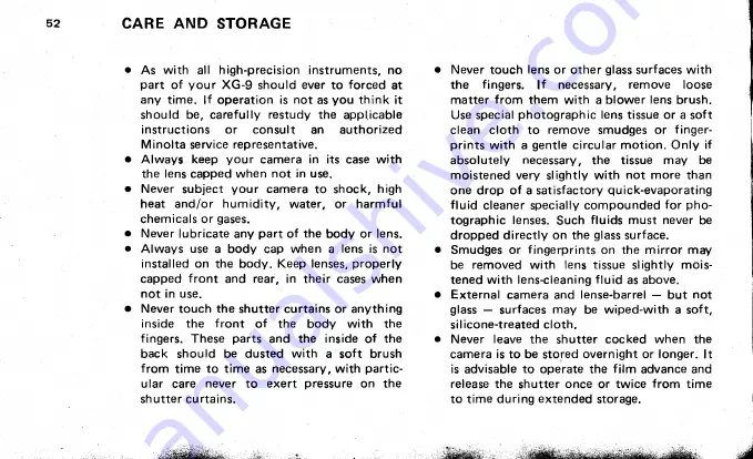 Minolta AL-F Owner'S Manual Download Page 54