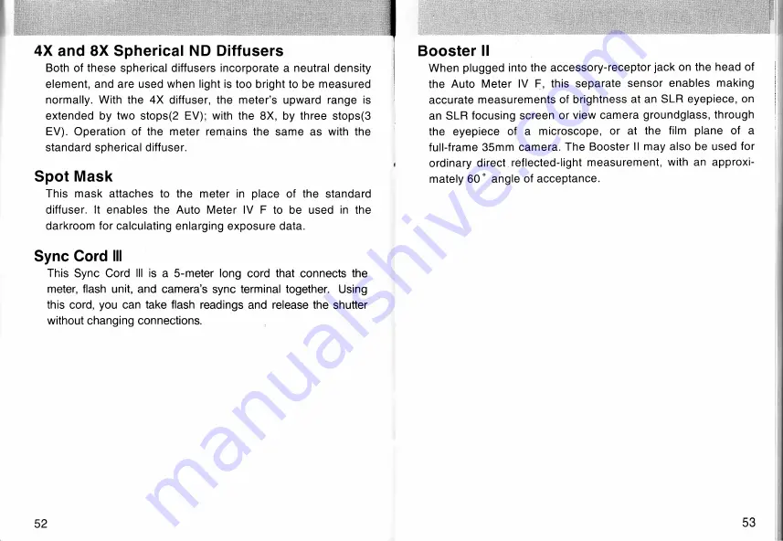 Minolta Auto Meter IV F Instruction Manual Download Page 28