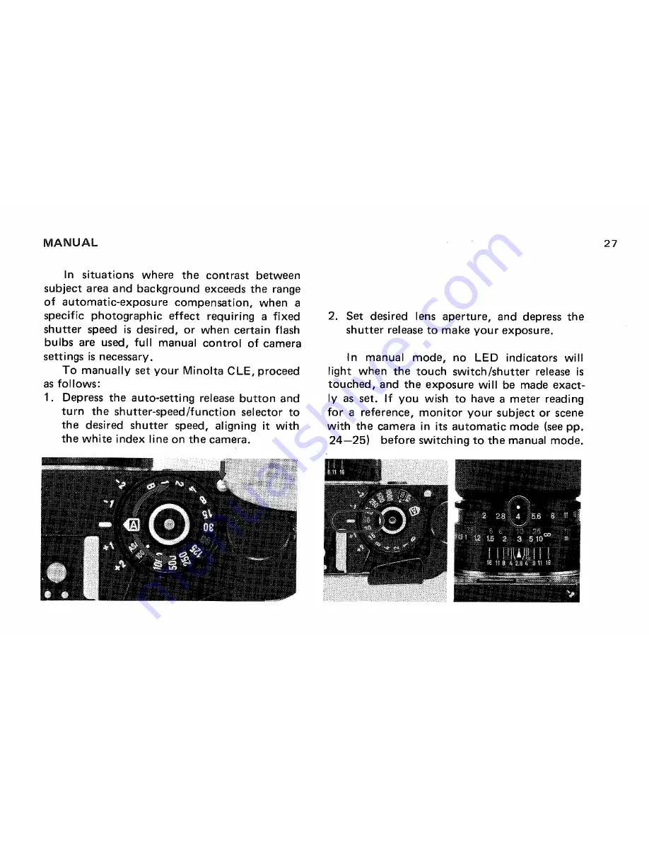 Minolta CLE - Скачать руководство пользователя страница 29