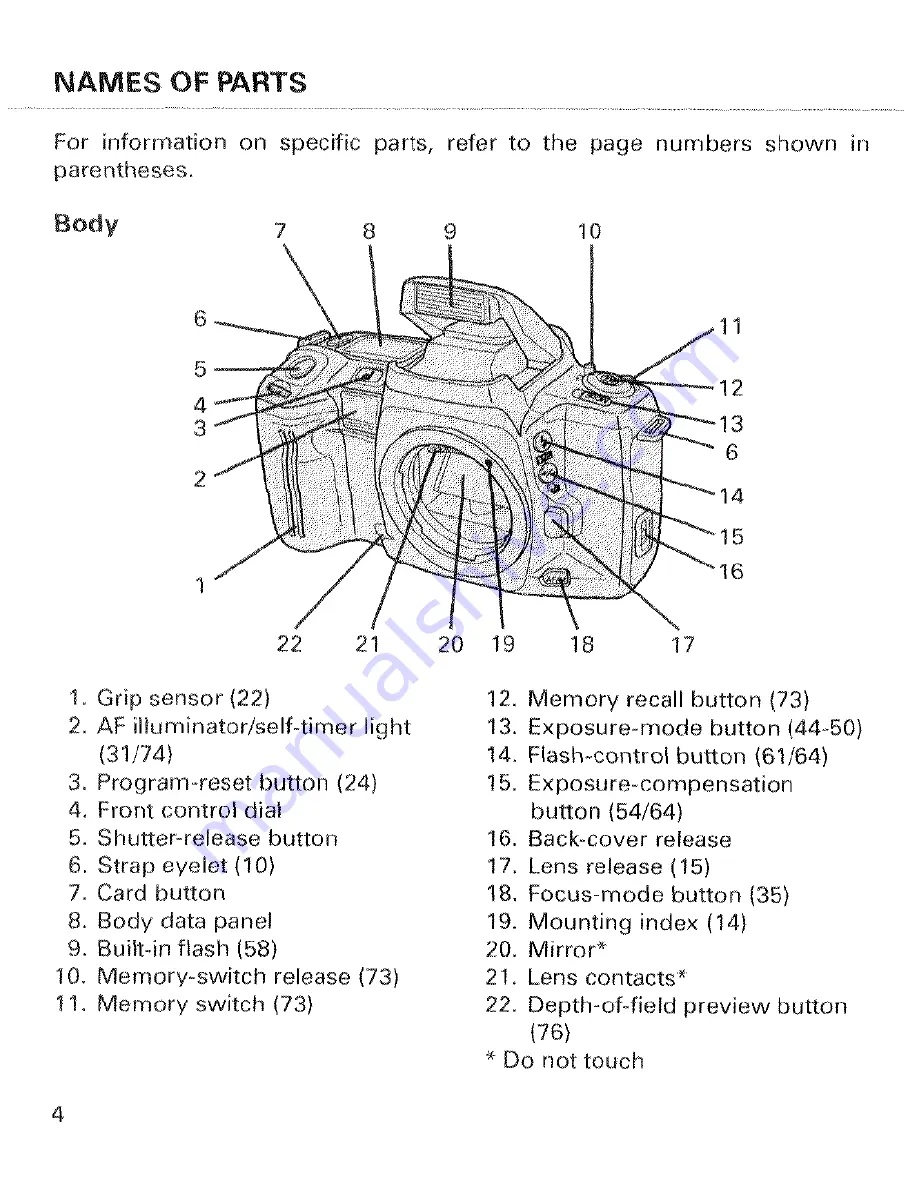 Minolta Dynax 700si Instruction Manual Download Page 6