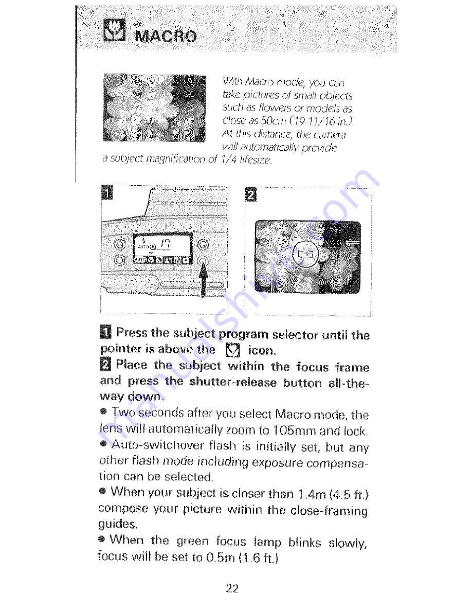 Minolta Freedom Zoom 135EX Instruction Manual Download Page 24