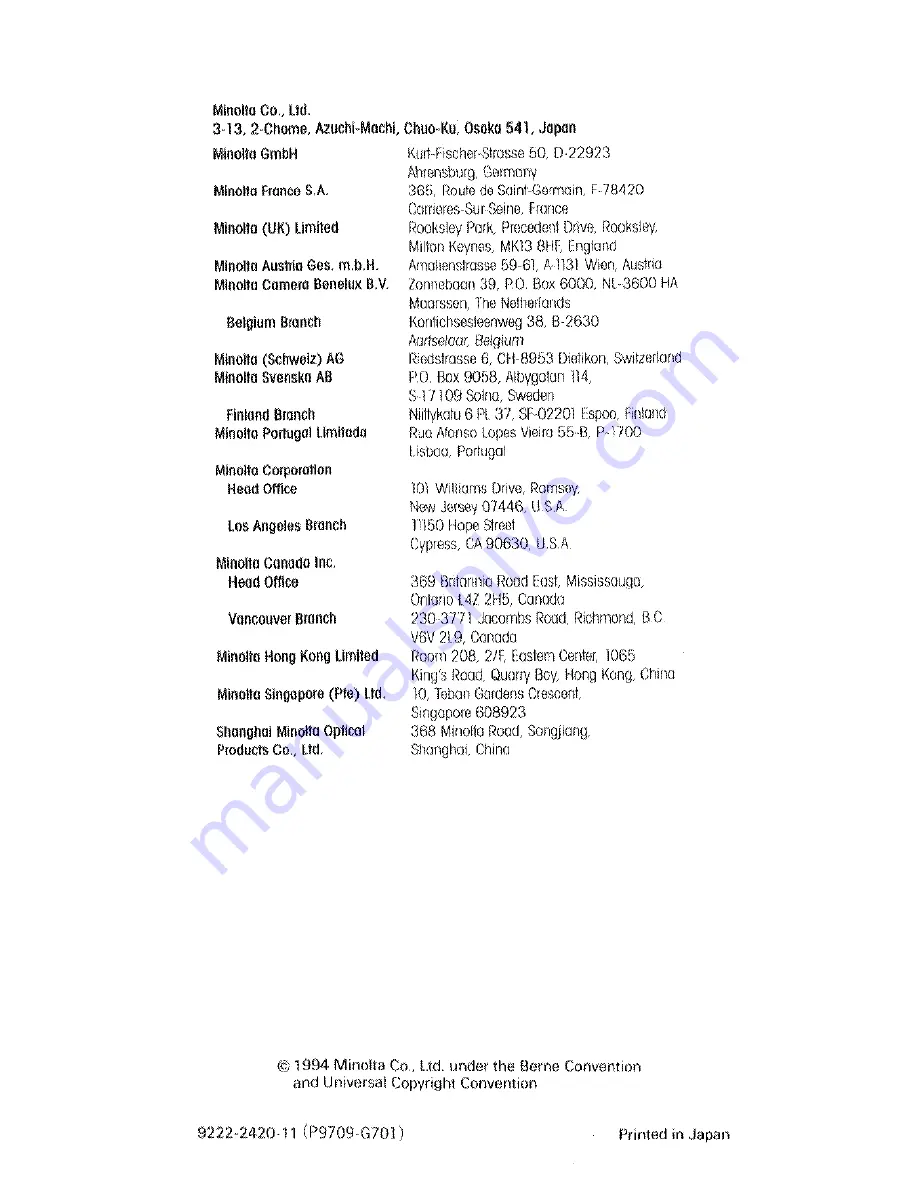 Minolta Freedom Zoom 135EX Instruction Manual Download Page 40