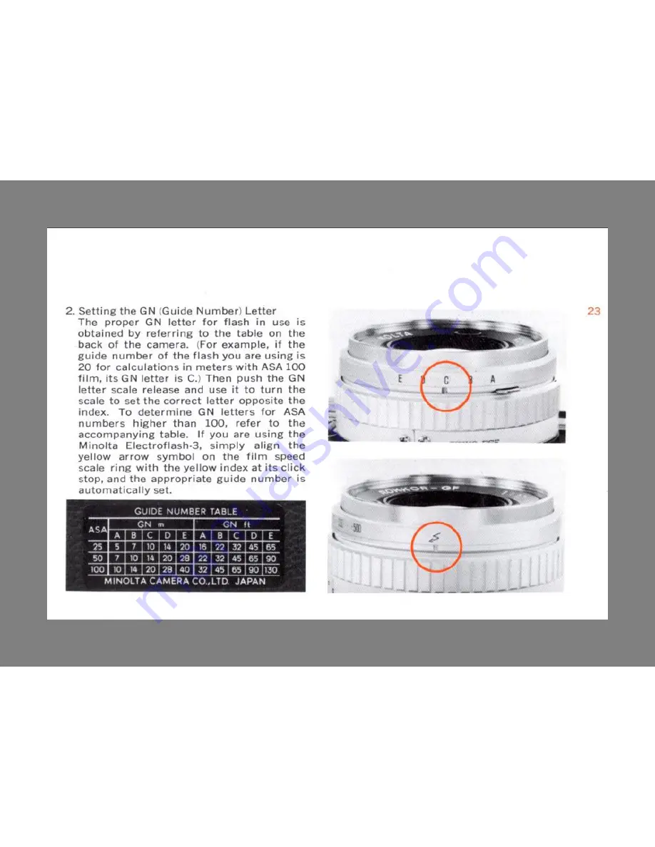 Minolta Hi-Matic E Скачать руководство пользователя страница 24