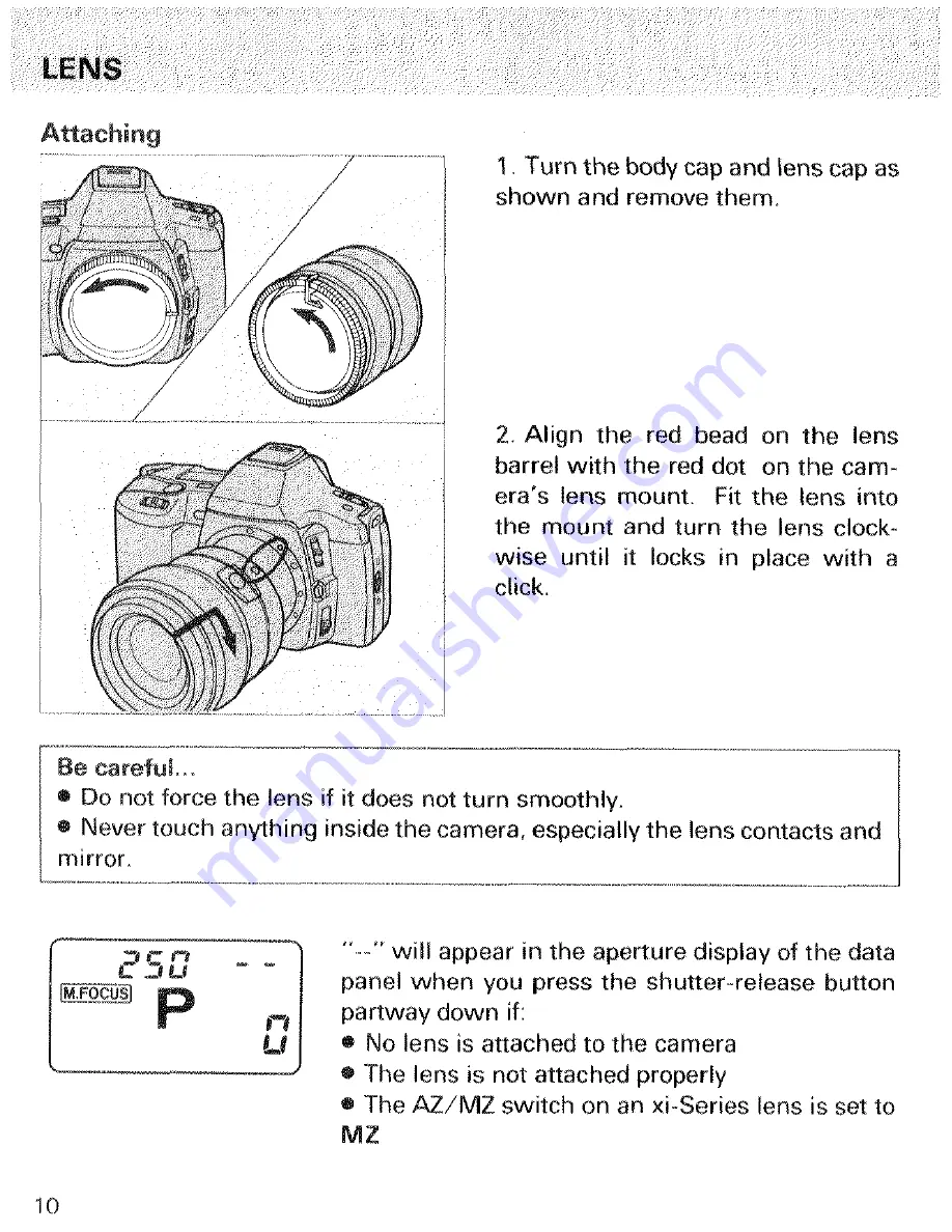 Minolta MAXXUM 2XI - PART 1 Скачать руководство пользователя страница 12