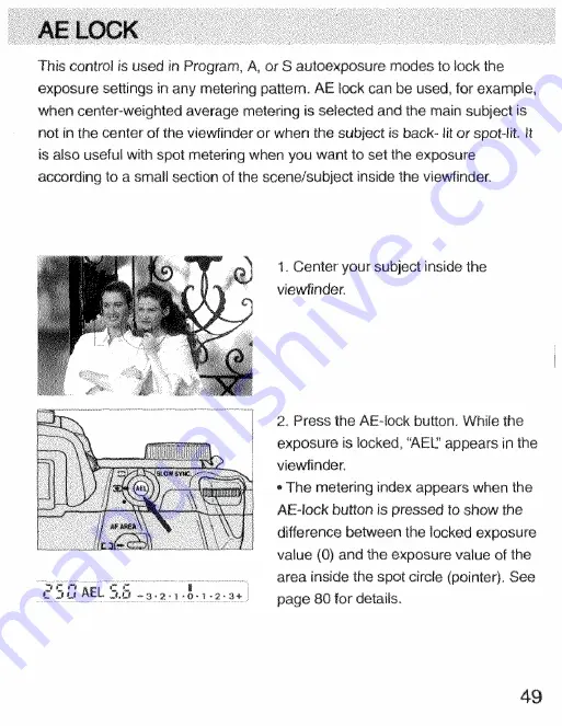 Minolta MAXXUM 600SI - FOCUS LOOK Manual Download Page 21