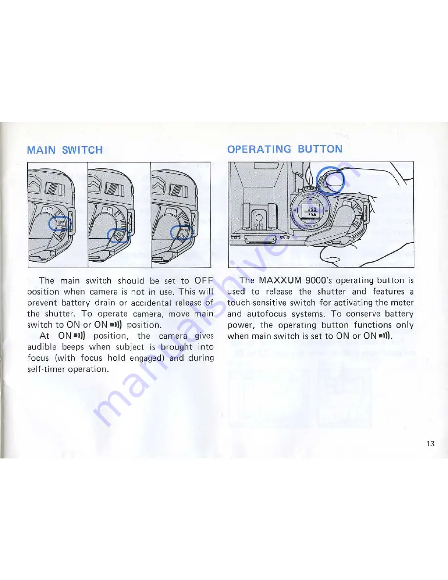 Minolta Maxxum 9000 Owner'S Manual Download Page 17