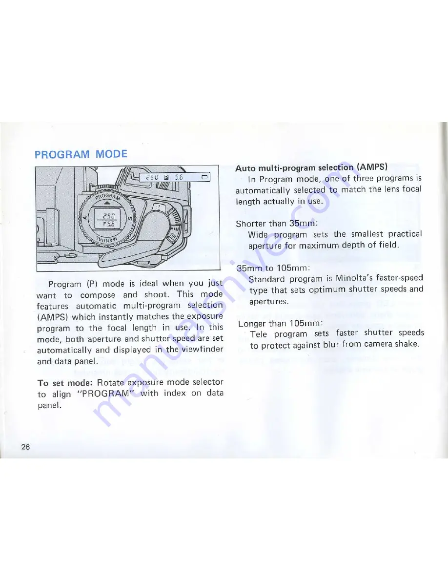 Minolta Maxxum 9000 Скачать руководство пользователя страница 30