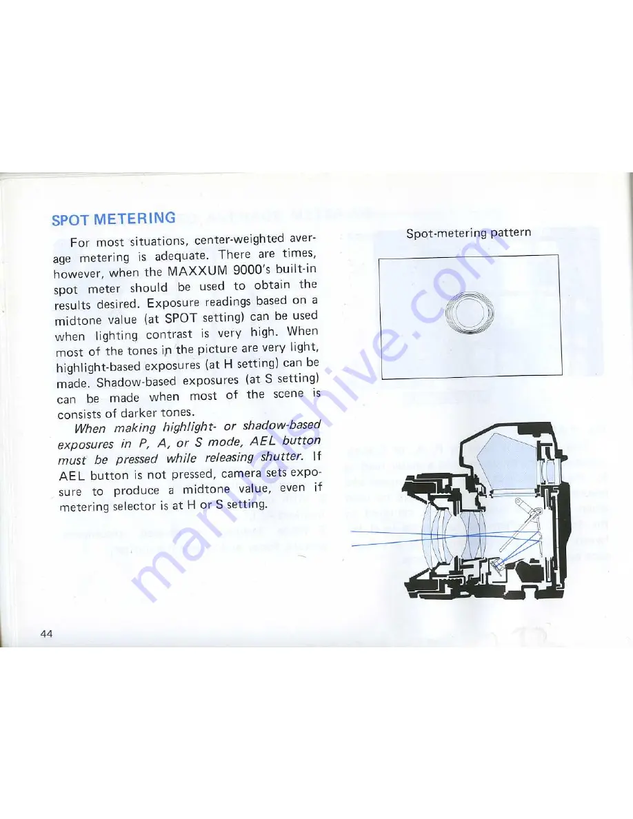 Minolta Maxxum 9000 Owner'S Manual Download Page 48