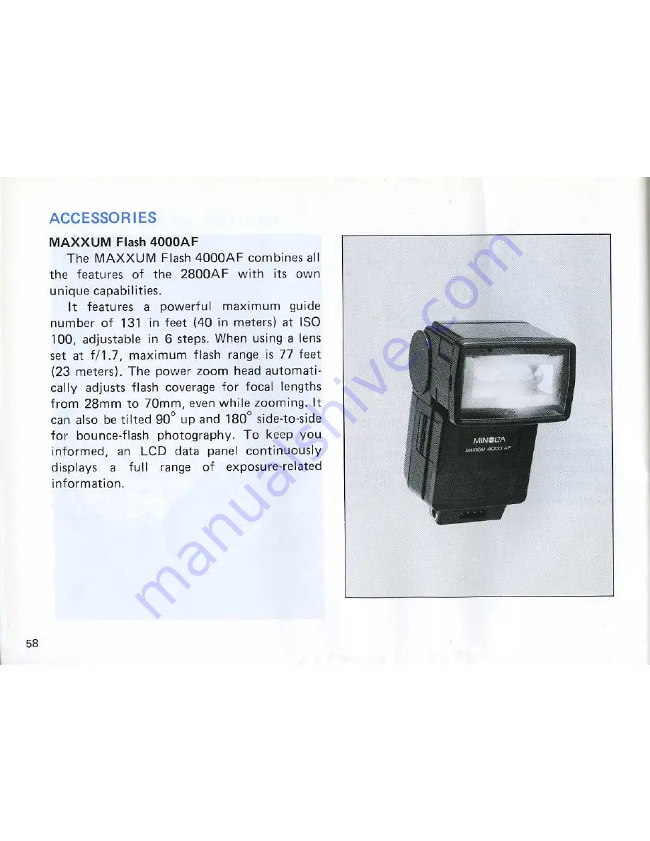 Minolta Maxxum 9000 Owner'S Manual Download Page 62