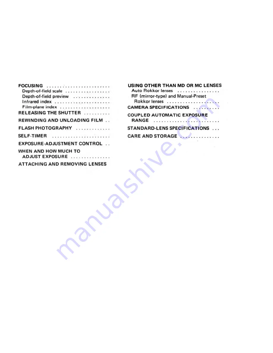 Minolta XE-5 Manual Download Page 4