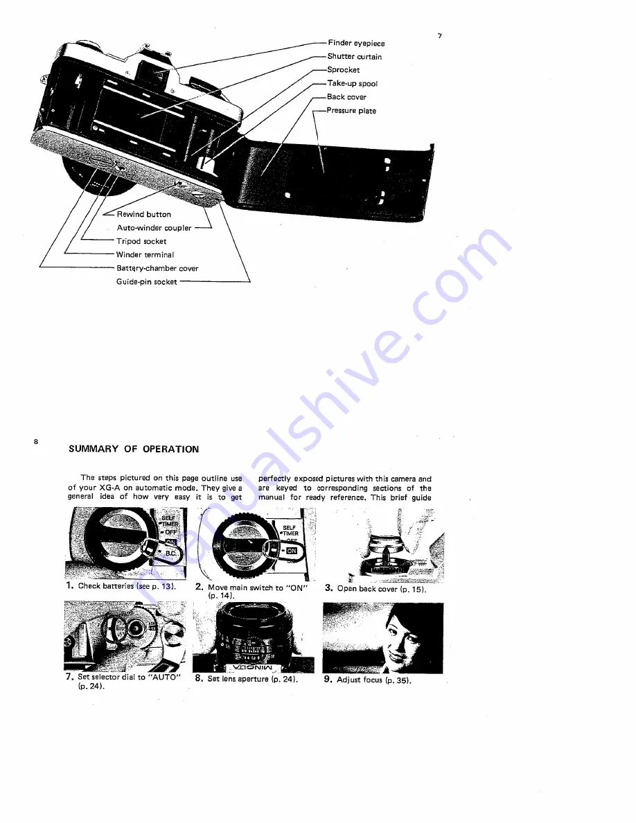 Minolta XG-A Скачать руководство пользователя страница 5