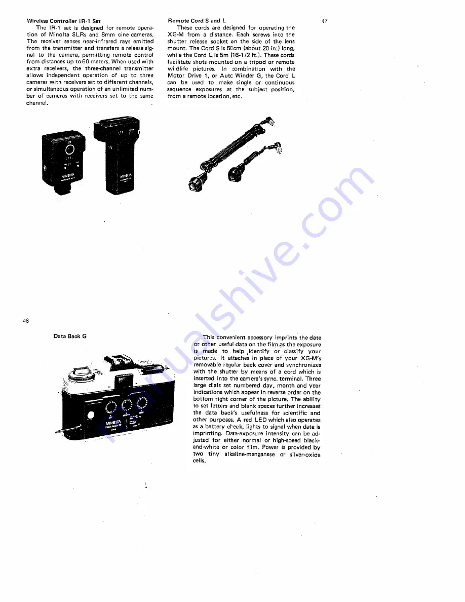 Minolta XG-M Скачать руководство пользователя страница 26