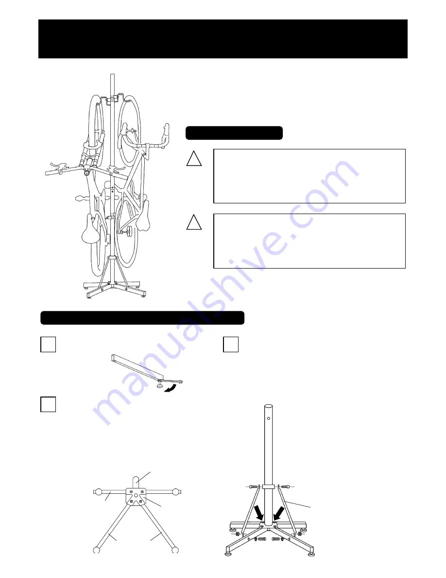 MINOURA P-60 CLOSET-CYCLIST Manual Download Page 1